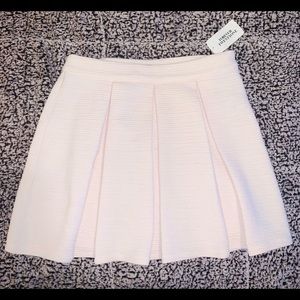 Forever 21 cream pleated skirt